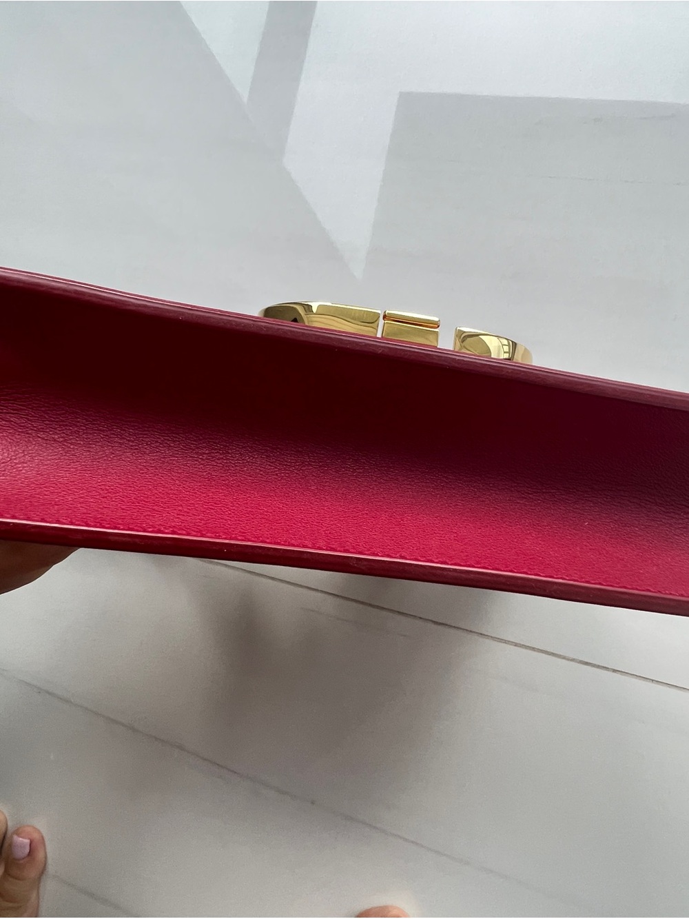 Christian Dior 30 Montaigne Box Bag Red Calfskin - Picture 6 of 9